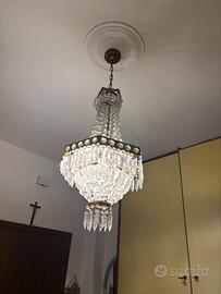 Lampadario  anni 60 a gocce