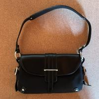 Borsa Calvin Klein tessuto e pelle nero