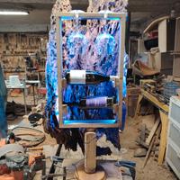 lampada portabottiglie  artigianale 