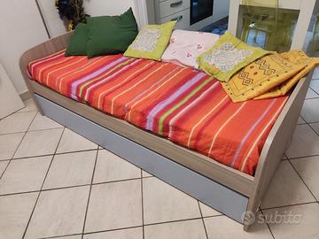 Divano letto materasso doppia rete 