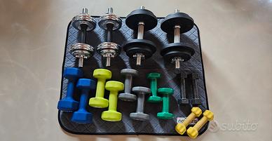 Set manubri fissi/componibili completo