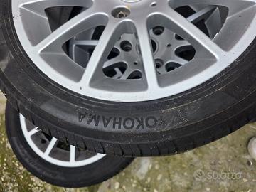Cerchi in lega originali Smart + gomme Yokohama bu