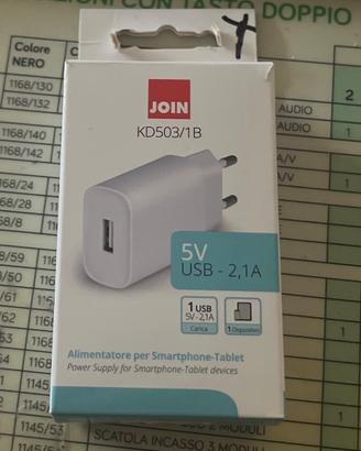 Alimentatore per Smartphone/ tablet USB