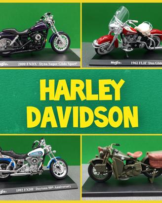 modelli 1:18 harley davidson marca Maisto