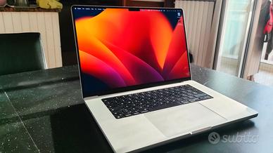 MacBook Pro 16' con chip M1 Pro 16gb ram 1tb ssd