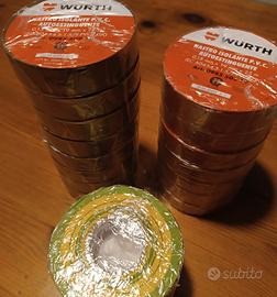 Set 19 rotolini nastro isolante P.V.C. di Wurth