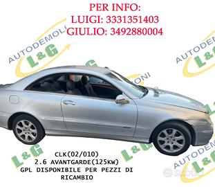 MERCEDES CLK 2.6 BENZINA GPL (2002 > 2010) PER PEZ