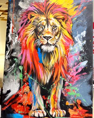 Quadro dipinto a mano pop art