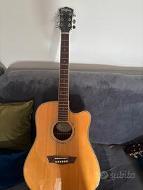 Chitarra acustica Washburn elettrificata