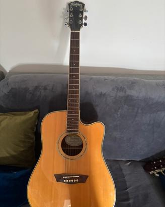 Chitarra acustica Washburn elettrificata