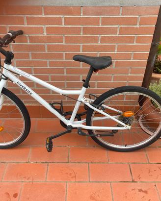 Bici bambino 24” Decathlon Riverside Bianca