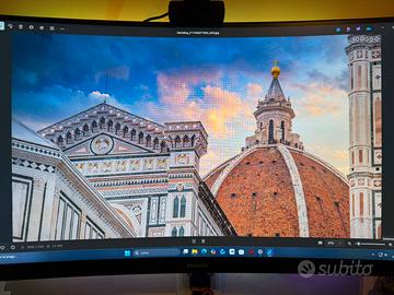 Monitor Curvo Philips 27"  FHD 75Hz,– Come Nuovo