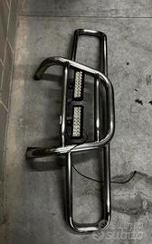 Bull bar inox con doppia barra LED