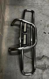 Bull bar inox con doppia barra LED