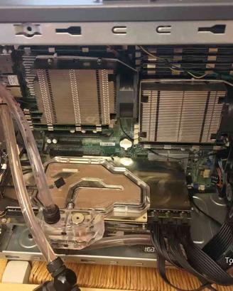 rog rtx 3090  con heat-sink originale e waterblock