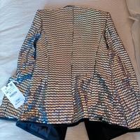 blazer  lurex argento 