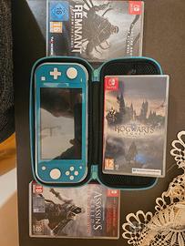 Nintendo swich lite + 3 giochi piu custodia