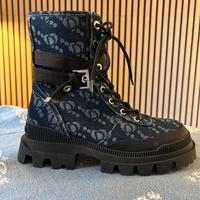 Desigual Stivaletto Denim Monogram