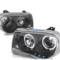 FARI CHRYSLER 300C 05-10 ANGEL EYES LED NERI