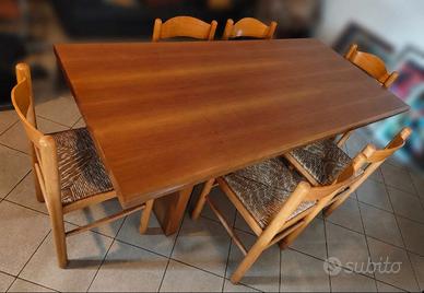Tavolo legno + 6 sedie