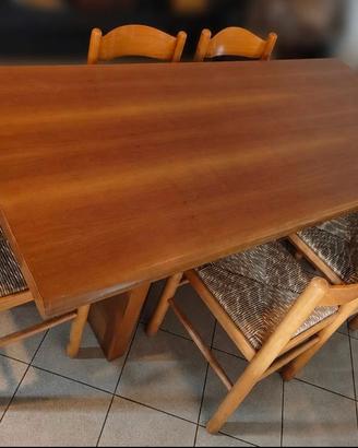Tavolo legno + 6 sedie