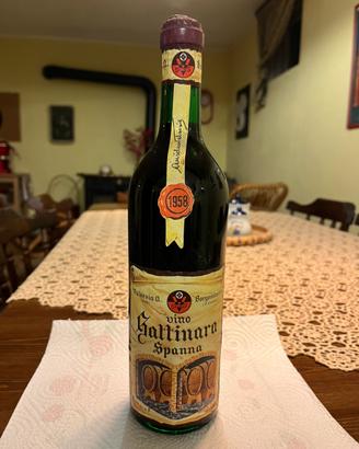 Rara bottiglia di Gattinara Spanna, annata 1958