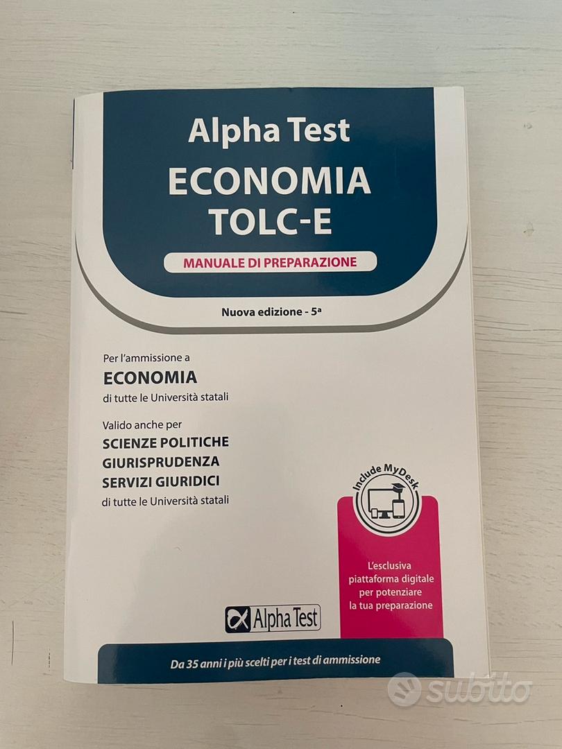 Alpha Test Economia TOLC-E Kit Di Preparazione 2023/24