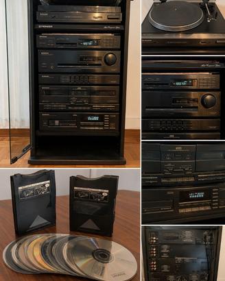 Impianto Hi-Fi Vintage Pioneer Completo con Mobile