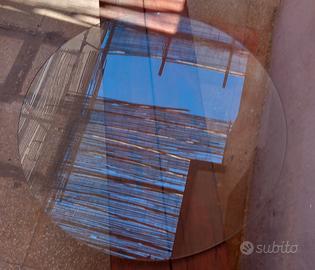 Vetro tondo per tavolo diametro 80cm.