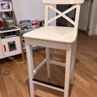 Sgabelli alti bianchi IKEA Ingolf