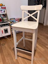 Sgabelli alti bianchi IKEA Ingolf