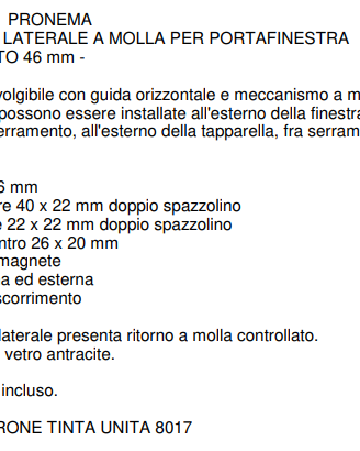 Zanzariera nuova