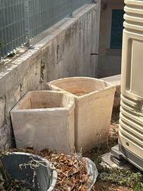 Vasi in cemento angolari