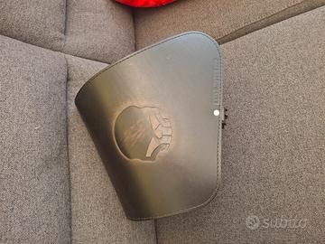 Borsa moto nuova vera pelle