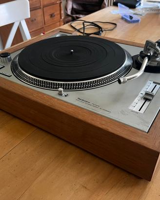 Plinto artigianale in iroko per Technics SL-1200