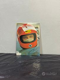 Cartolina Niki Lauda Ferrari Agip d'epoca vintage
