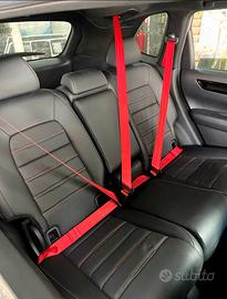 Cinture rosse auto universali 