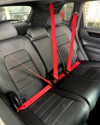 Cinture rosse auto universali 