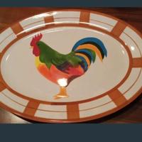 piatto da portata ovale gallo