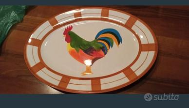 piatto da portata ovale gallo