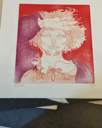 Litografia Giuliano Pini 40x40.