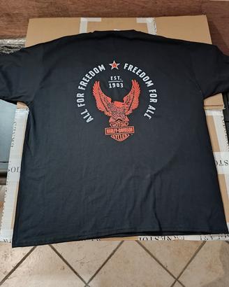 T-shirt con stampa Harley Davidson