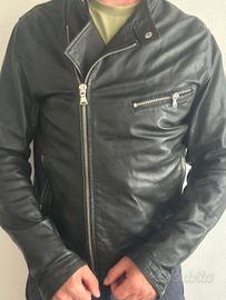 giubbino chiodo in pelle  