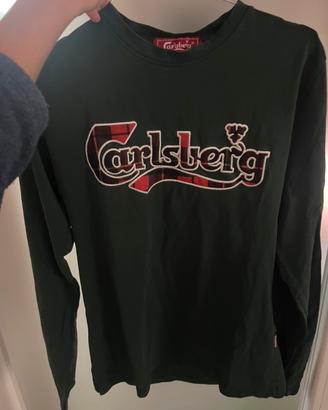 Maglia Carlsberg uomo verde militare taglia M