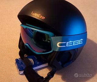 casco sci bimbo + maschera sci Cebè