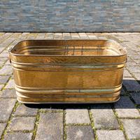 fioriera in ottone vintage