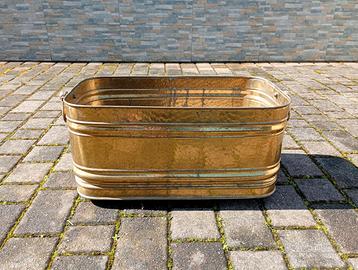 fioriera in ottone vintage