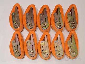 10 pezzi cinghie a cricchetto - arancio