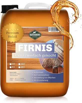 Martenbrown® Olio di lino in tanica da 5 l