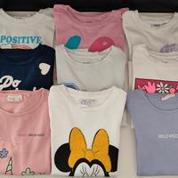 28 t-shirt   lunghe + corte+ canotte 5-6 anni 